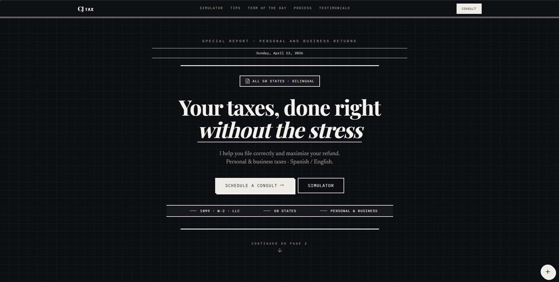 CJ Tax Services